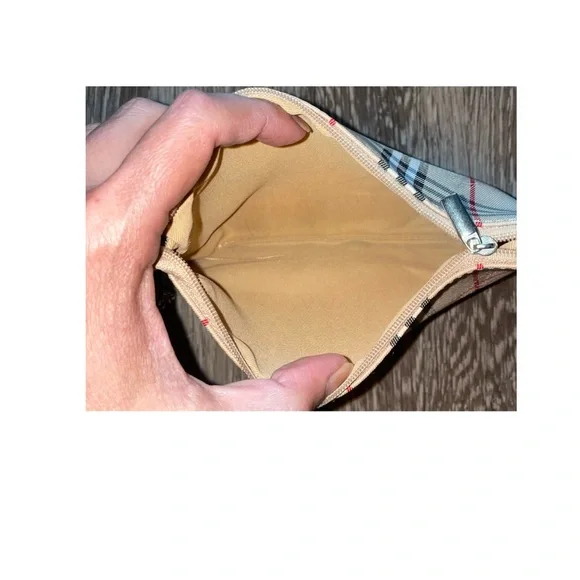 Burberry Tan and Red Checkered Wristlet - Picture 4 of 7